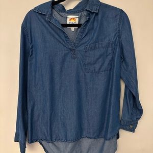 Lightweight chambray extra soft denim shirt